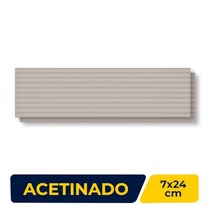 Revestimento Cerâmico Acetinado 07x24cm Caixa 0,34m² Portobello Ligne Brut Bold - 204222E