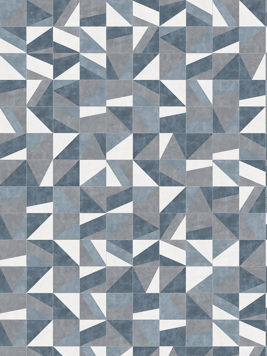 Revestimento Cerâmico Acetinado 29x58,4cm Caixa 2,04m² Portinari Blues Abstract Mix Retificado - 61519