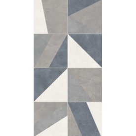 Revestimento Cerâmico Acetinado 29x58,4cm Caixa 2,04m² Portinari Blues Abstract Mix Retificado - 61519