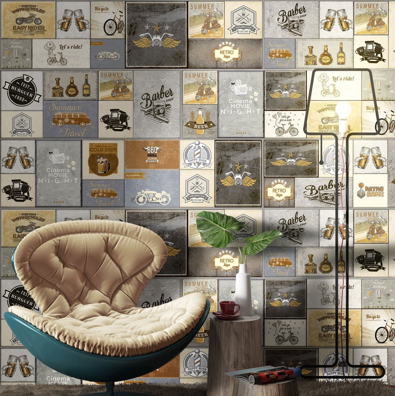 Revestimento Cerâmico Acetinado 31x120cm Caixa 2,20m² Lume Vintage Retificado