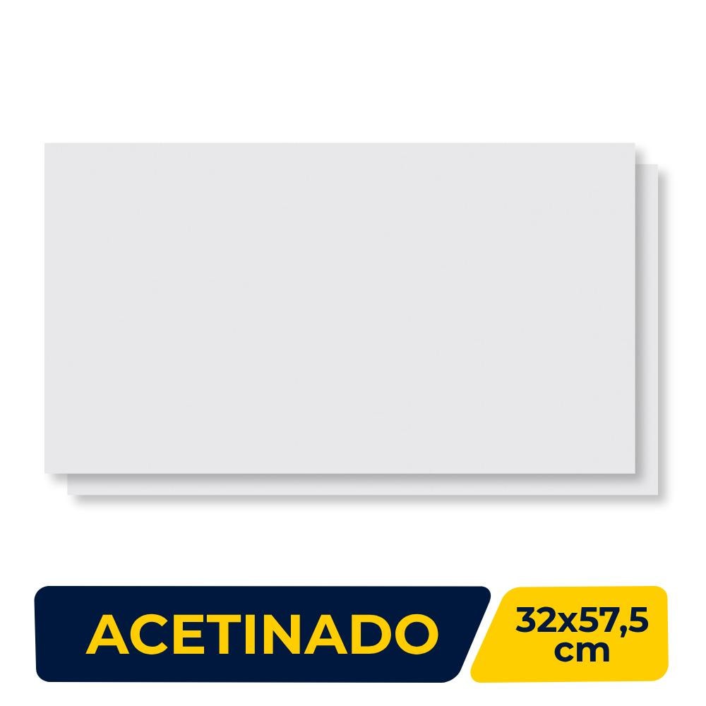 Revestimento Cerâmico Acetinado 32x57,5cm Caixa 2,20m² ViaApia Cinza Classico Retificado - VA32019