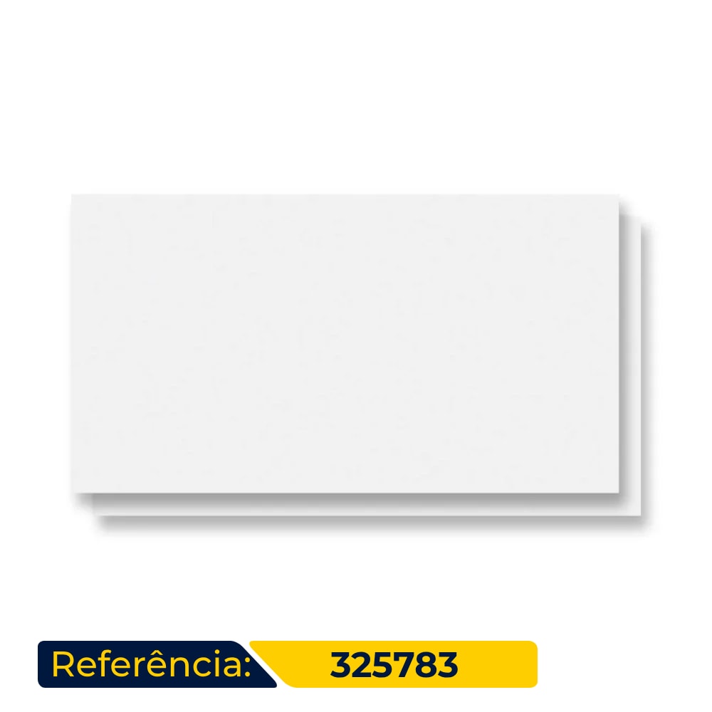 Revestimento Cerâmico Acetinado 32x59cm Caixa 2,30m² Lume Branco Matte Retificado - 325783