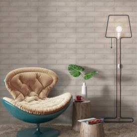 Revestimento Cerâmico Acetinado 32x59cm Caixa 2,30m² Lume Brick Atacama Relevo LDL Retificado