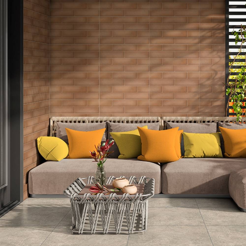 Revestimento Cerâmico Acetinado 32x59cm Caixa 2,30m² Lume Brick Olaria Relevo LDL Retificado