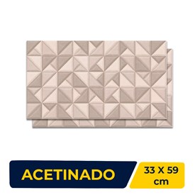 Revestimento Cerâmico Acetinado 33x59cm Caixa 2,30m² LEF Danubio - LF33509