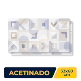 Revestimento Cerâmico Acetinado 33x60cm Caixa 2,34m² Embramaco Kyoto Color Retificado - 57521