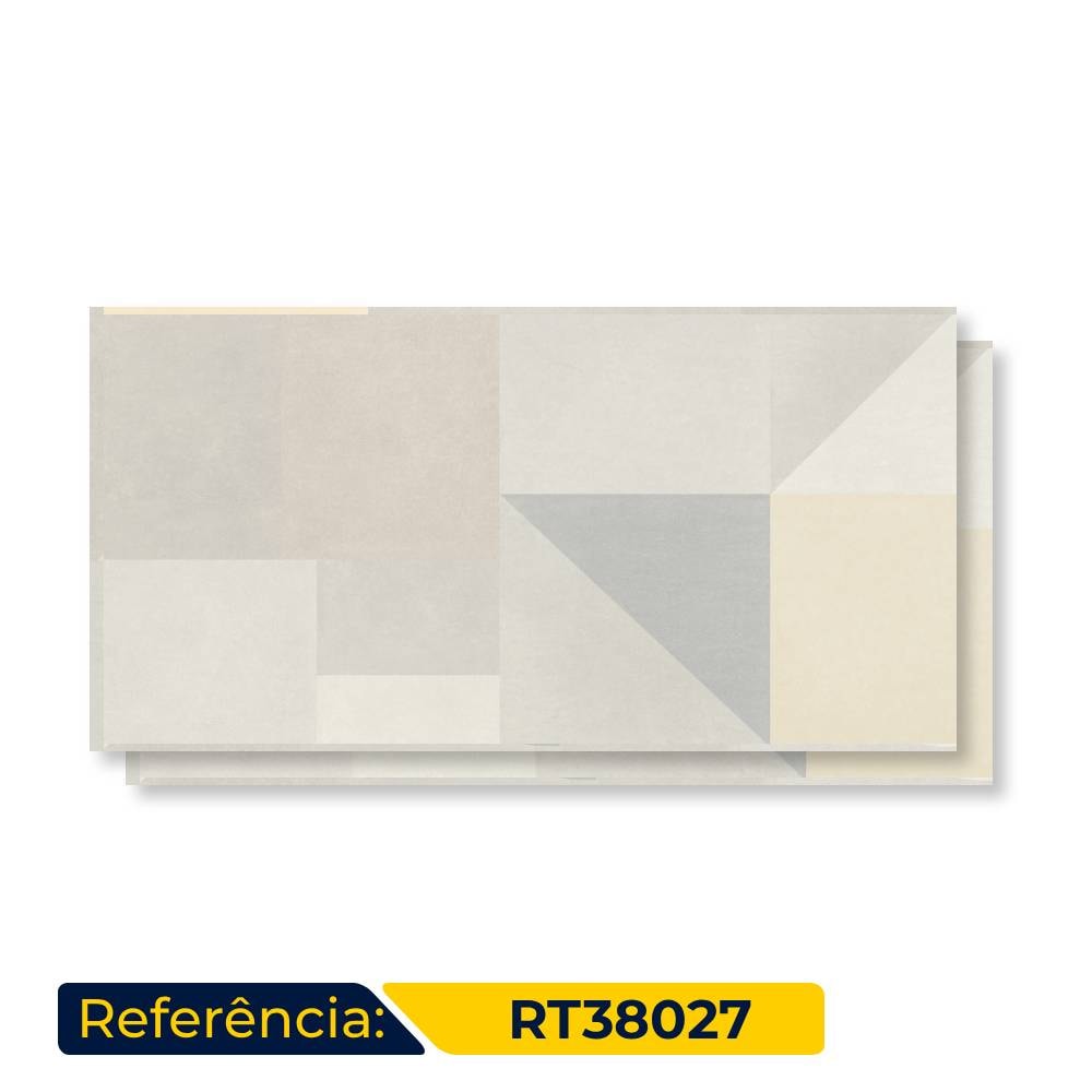 Revestimento Cerâmico Acetinado 38x76cm Caixa 2,02m² Embramaco Cemento Vecchio Retificado - RT38027