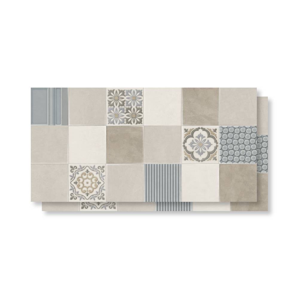 Revestimento Cerâmico Acetinado 38x76cm Caixa 2,02m² Embramaco Village Decor Retificado - RT38026