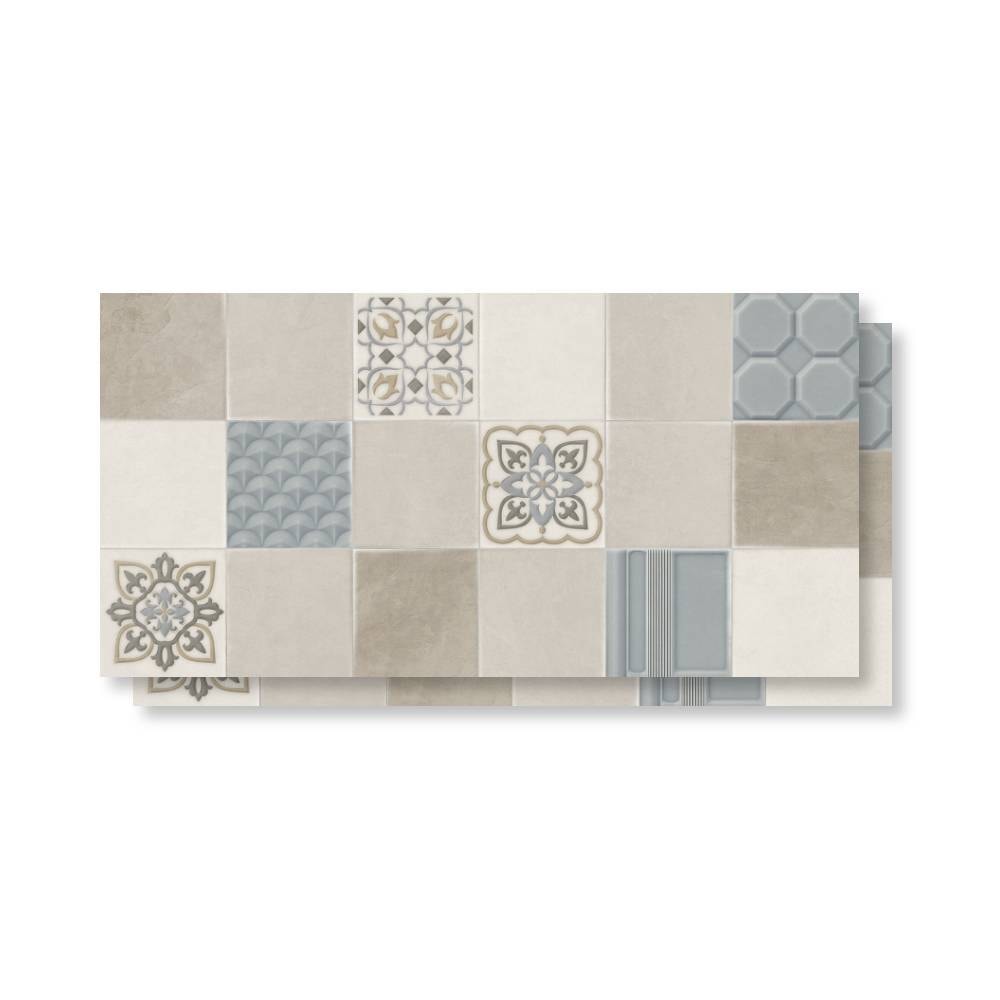 Revestimento Cerâmico Acetinado 38x76cm Caixa 2,02m² Embramaco Village Decor Retificado - RT38026
