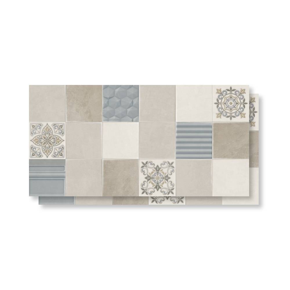 Revestimento Cerâmico Acetinado 38x76cm Caixa 2,02m² Embramaco Village Decor Retificado - RT38026