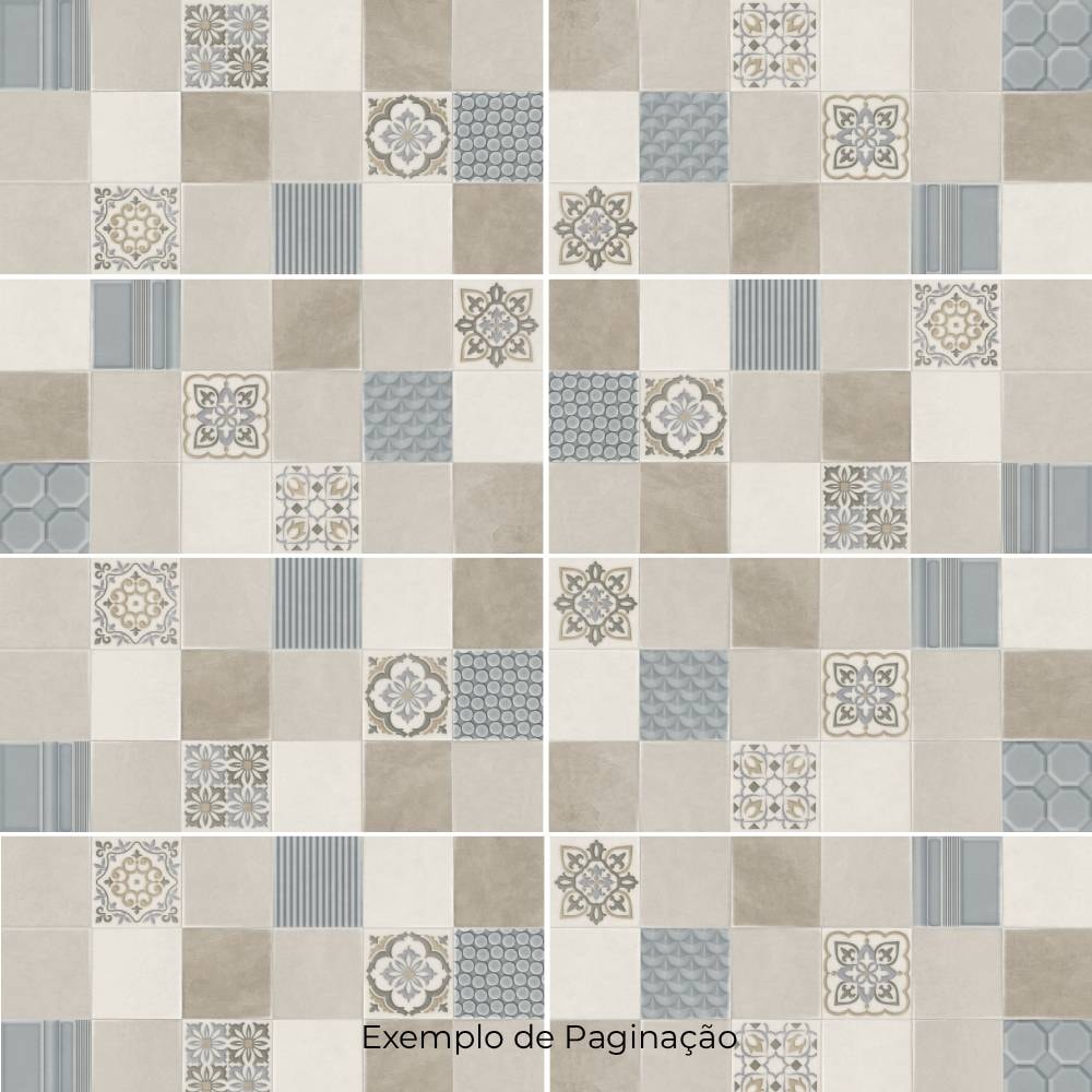 Revestimento Cerâmico Acetinado 38x76cm Caixa 2,02m² Embramaco Village Decor Retificado - RT38026