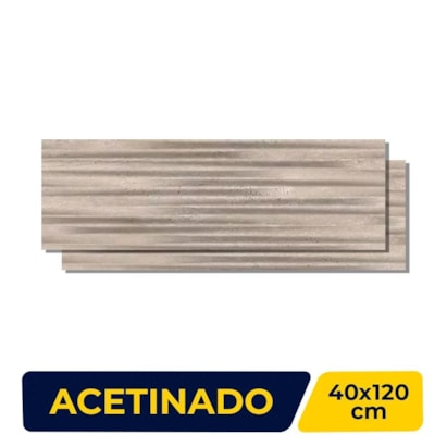 Revestimento Cerâmico Acetinado 40x120cm Caixa 0,96m² Roca Navona Wind Retificado - ROC125800021