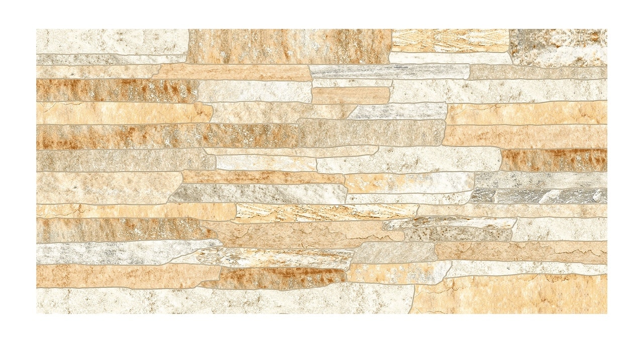 Revestimento Cerâmico Acetinado 45x90cm Caixa 1,62m² Lume Fileto Desert Plus Retificado
