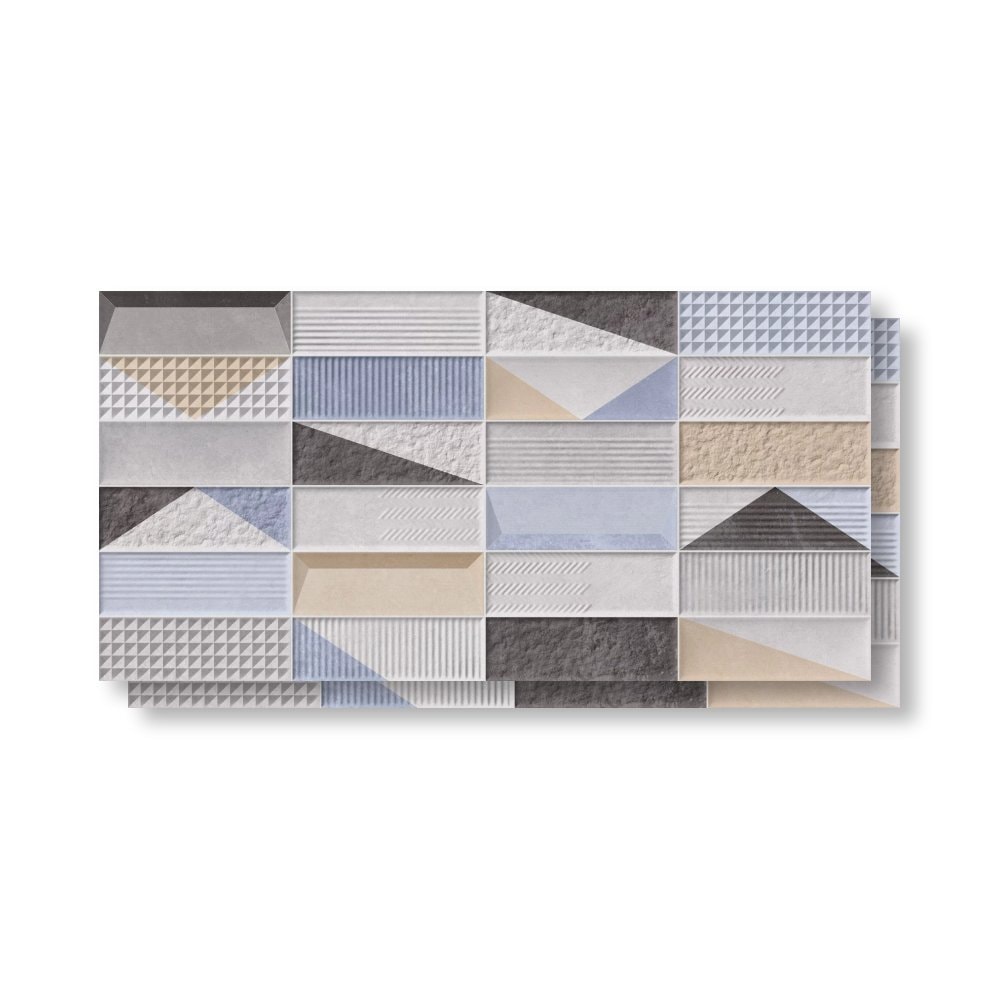 Revestimento Cerâmico Acetinado 45x90cm Caixa 1,62m² Lume Marrakesh Mix Plus Retificado