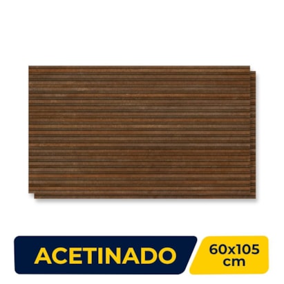 Revestimento Cerâmico Acetinado 60x105cm Caixa 1,90m² Karina Corten Fileto 65018