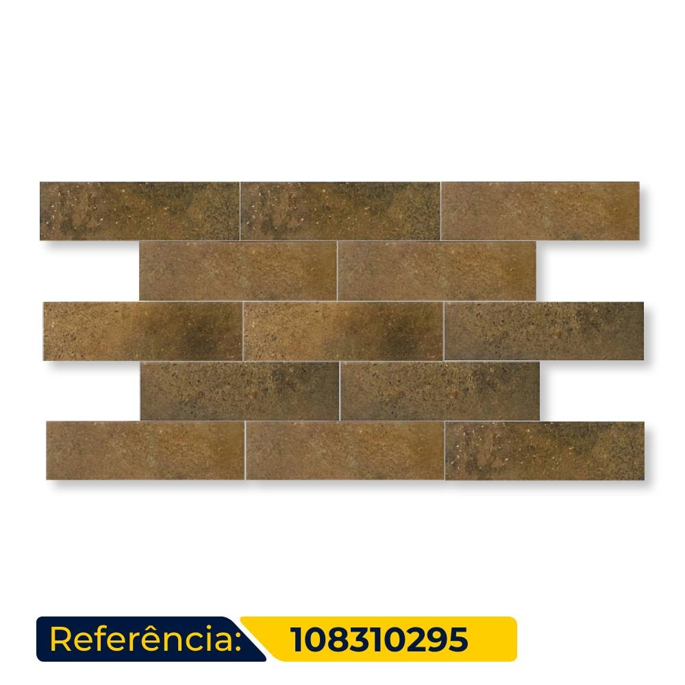 Revestimento Cerâmico Acetinado 7,5x25cm Caixa 1,01m² Ceral Element Bege - 108310275