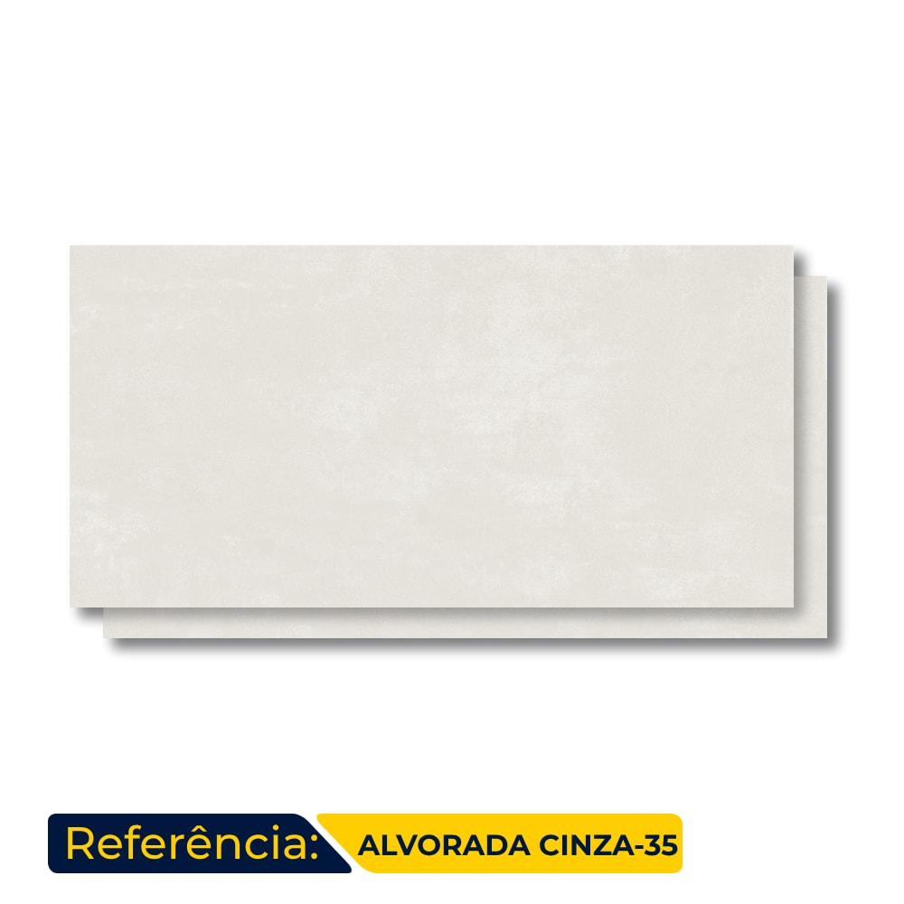 Revestimento Cerâmico Acetinado 71x71cm Caixa 2,00m² Duragres Alvorada Cinza Retificado