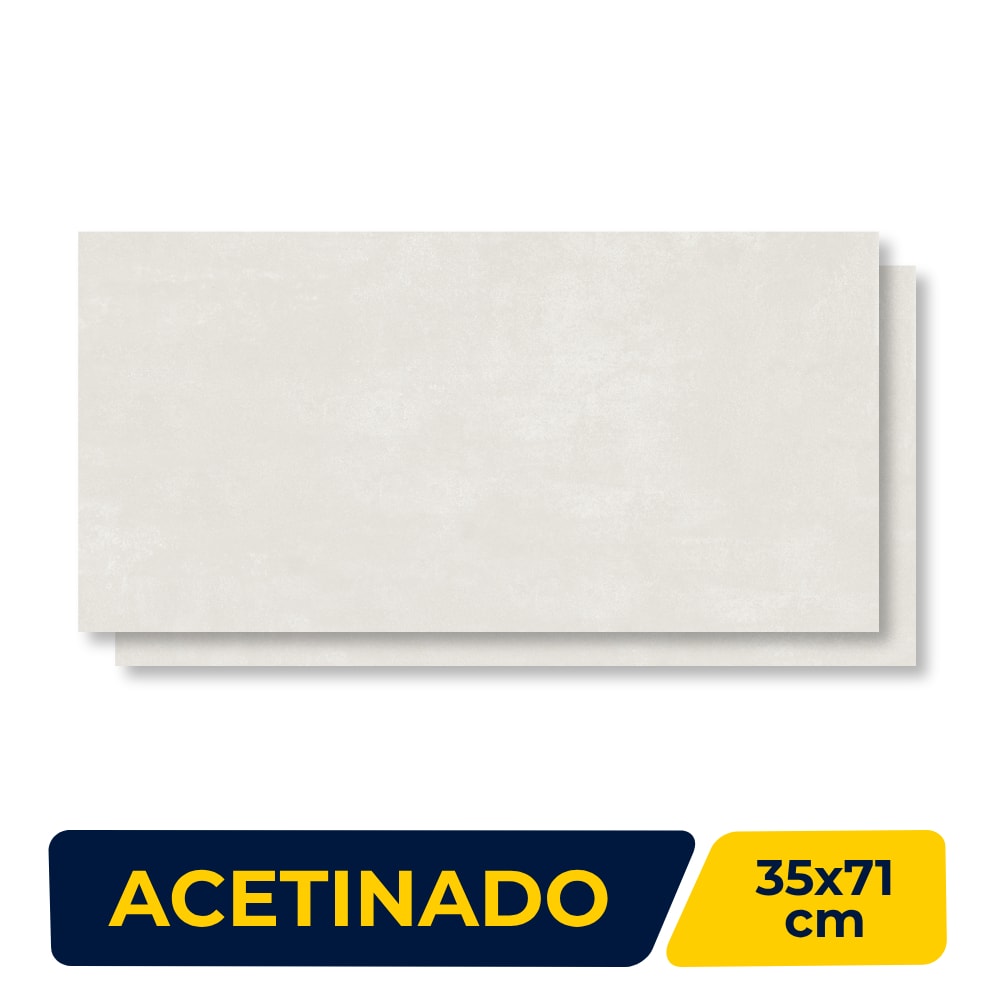 Revestimento Cerâmico Acetinado 71x71cm Caixa 2,00m² Duragres Alvorada Cinza Retificado