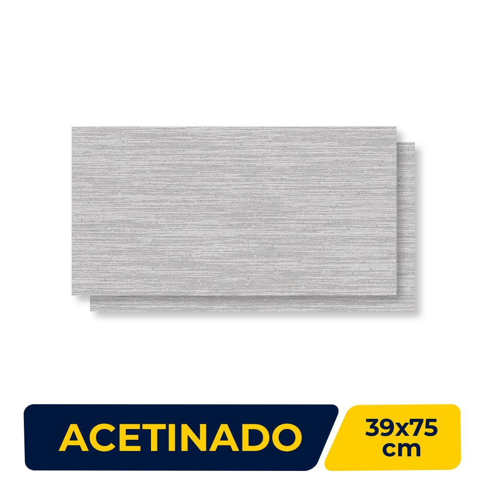 Revestimento Cerâmico Acetinado Incopisos 39x75cm Vienna Cement Retificado - 339022