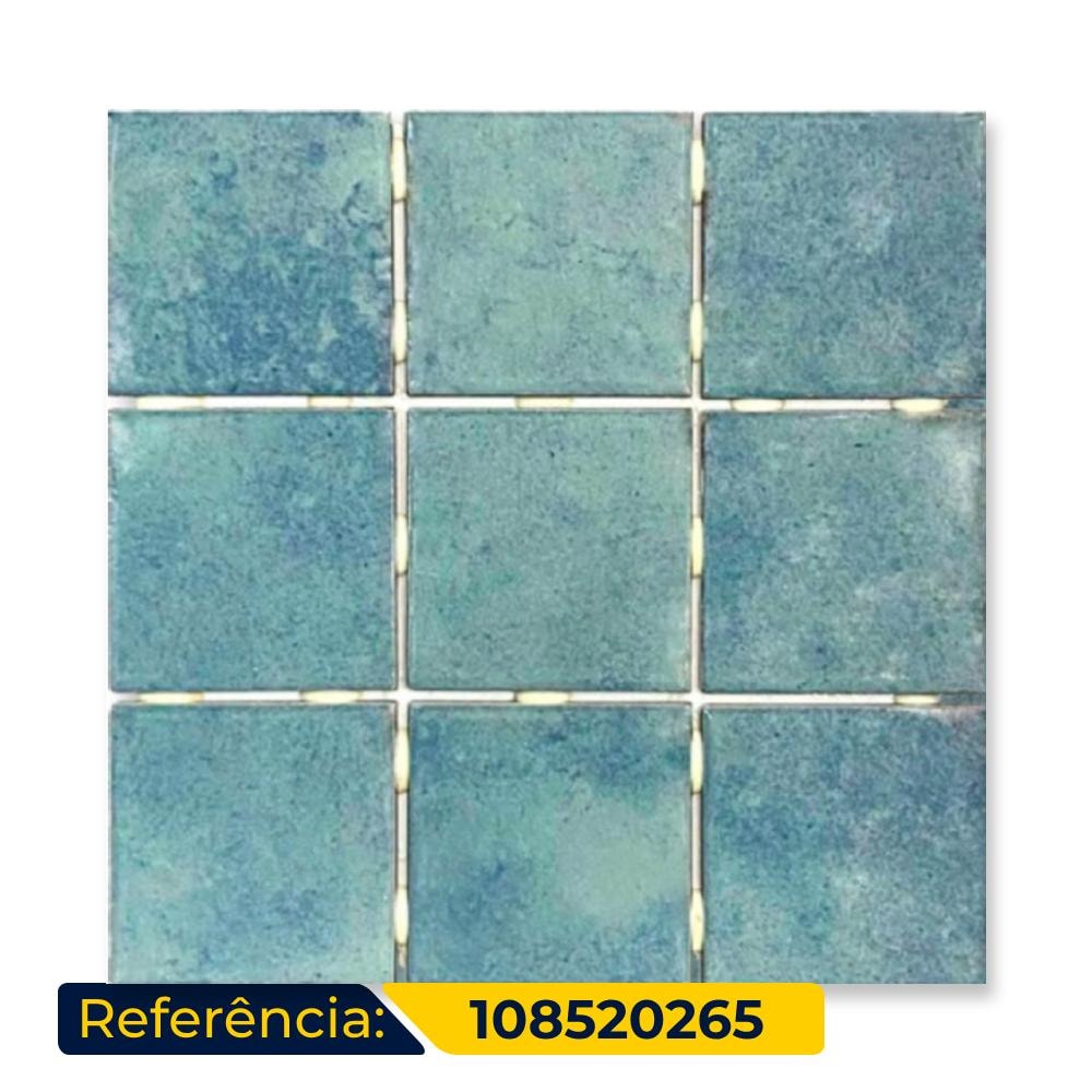 Revestimento Cerâmico Brilhante 10x10cm Caixa 2,07m² Ceral Diversita Azul - 108520265