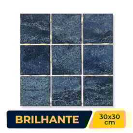 Revestimento Cerâmico Brilhante 10x10cm Caixa 2,07m² Ceral Sancho Blue - 108520255
