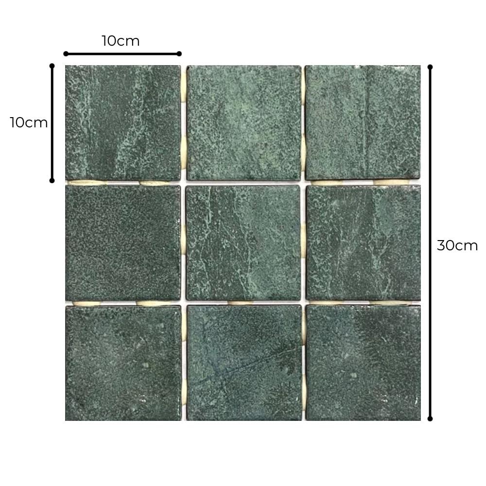 Revestimento Cerâmico Brilhante 10x10cm Caixa 2,07m² Ceral Sancho Green - 108520245