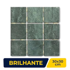 Revestimento Cerâmico Brilhante 10x10cm Caixa 2,07m² Ceral Sancho Green - 108520245