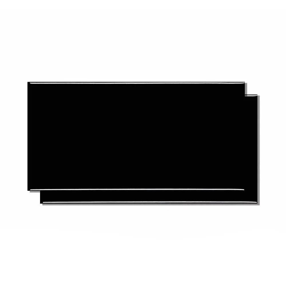 Revestimento Cerâmico Brilhante 10x20cm Caixa 1,04m² Ceral Preto - 18130095