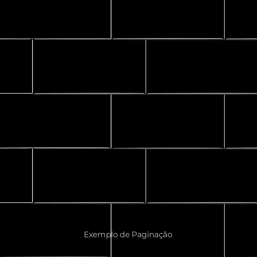 Revestimento Cerâmico Brilhante 10x20cm Caixa 1,04m² Ceral Preto - 18130095