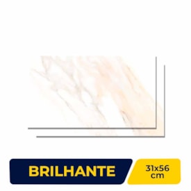 Revestimento Cerâmico Brilhante 31x56cm Caixa 1,92m² Karina Michelangelo Retificado - 31301