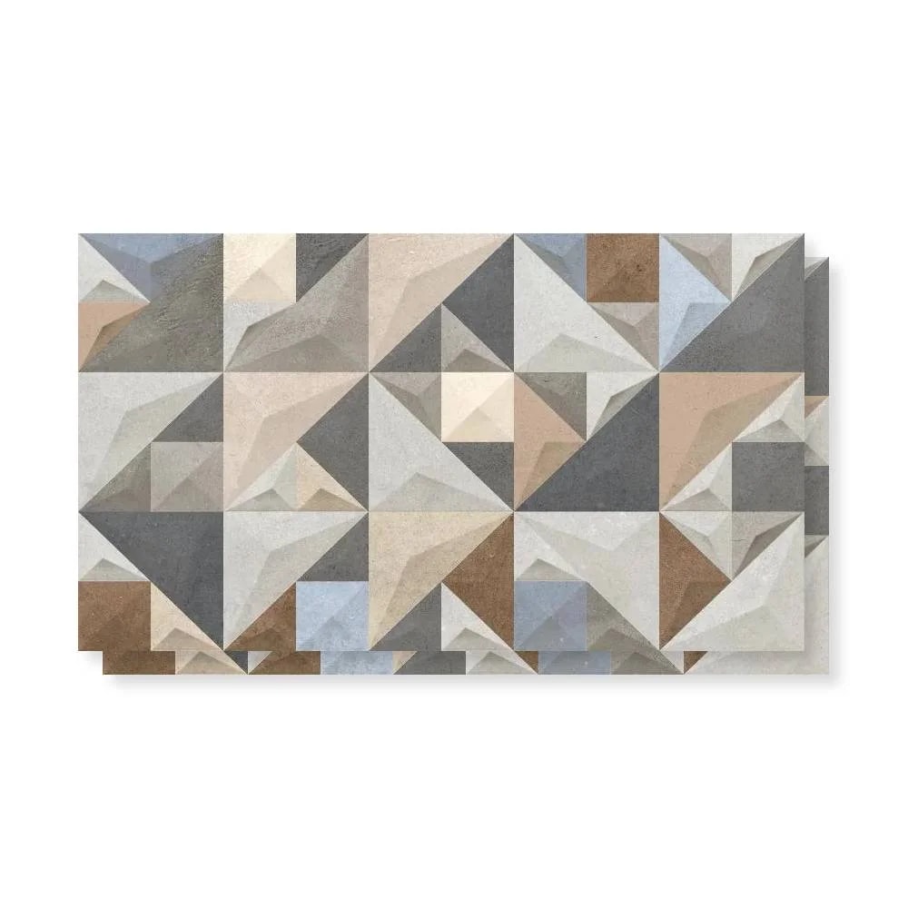 Revestimento Cerâmico Brilhante 32x57cm Caixa 2,00m² Karina Origami Mix - 37114