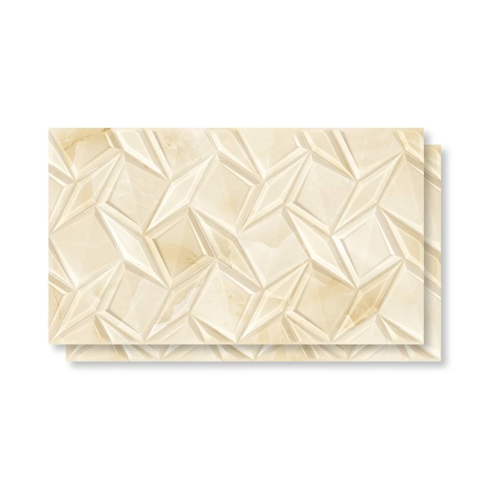 Revestimento Cerâmico Brilhante 32x57cm Caixa 2,00m² Karina Prisma Âmbar HD Bold - 37206