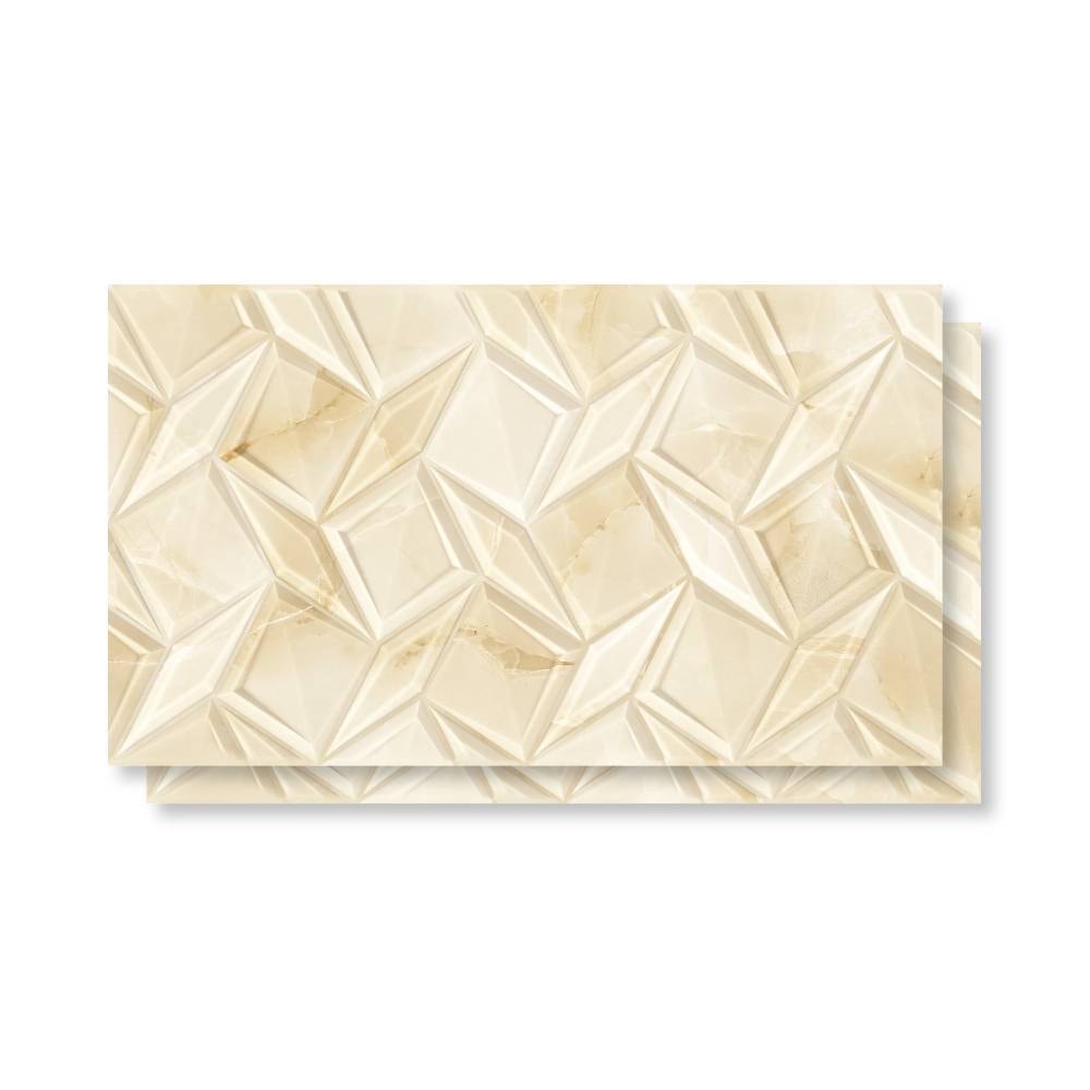 Revestimento Cerâmico Brilhante 32x57cm Caixa 2,00m² Karina Prisma Âmbar HD Bold - 37206