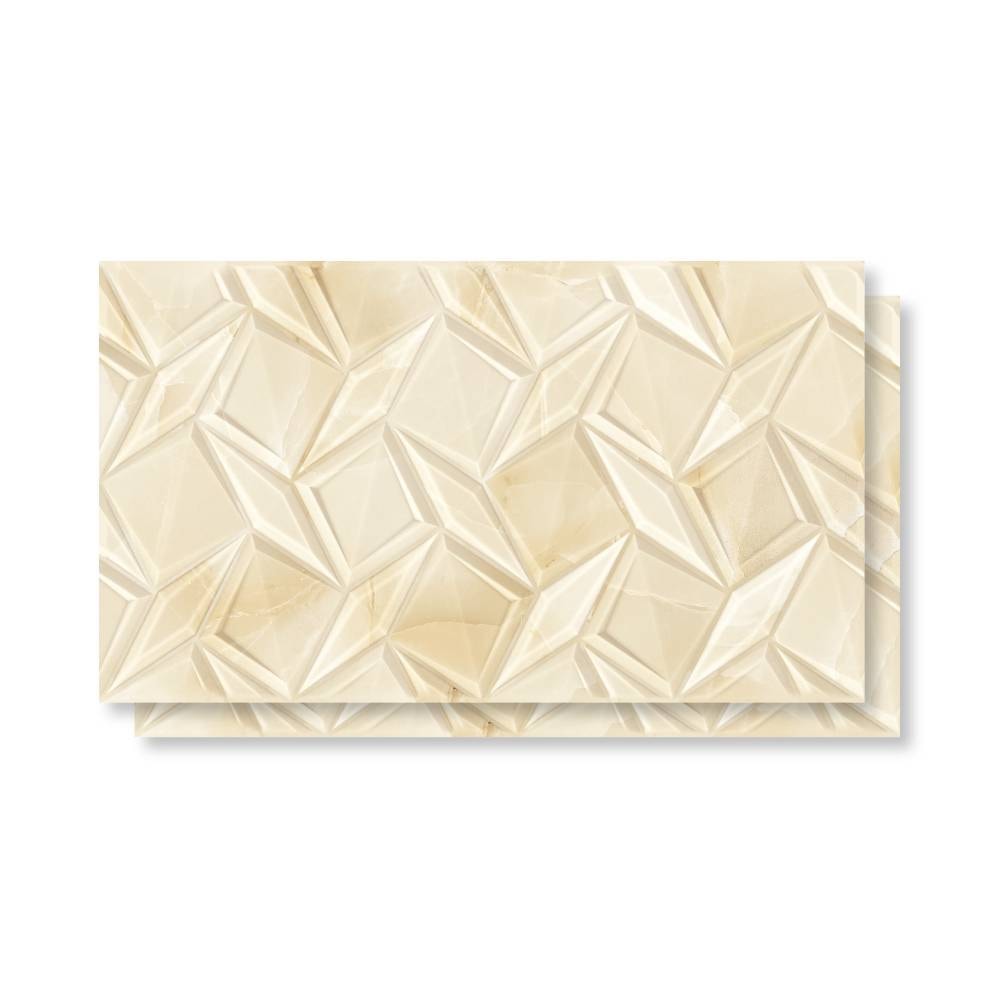 Revestimento Cerâmico Brilhante 32x57cm Caixa 2,00m² Karina Prisma Âmbar HD Bold - 37206