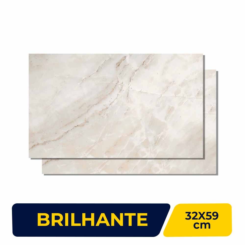 Revestimento Cerâmico Brilhante 32x59cm Caixa 2,30m² Lume Atenas Retificado