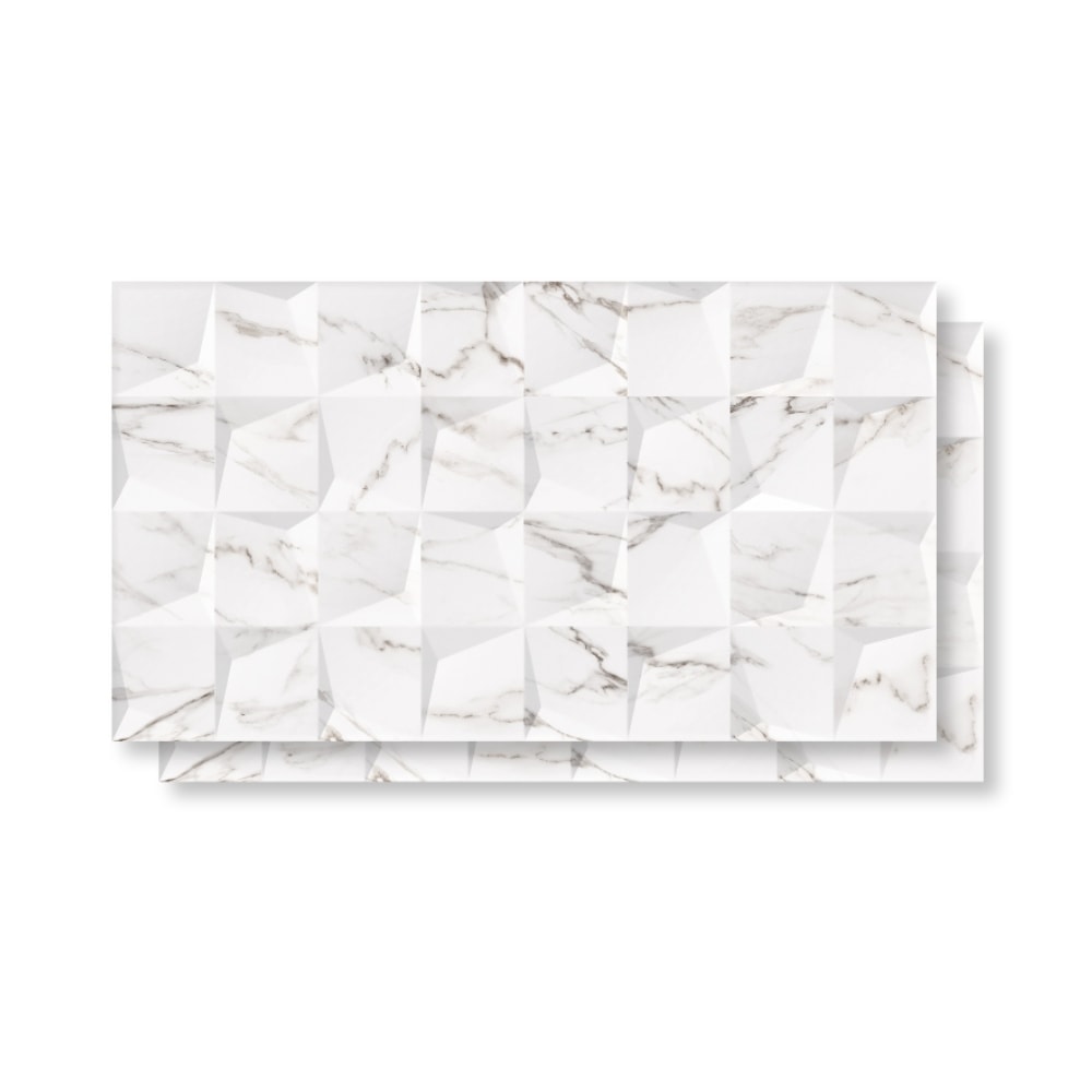 Revestimento Cerâmico Brilhante 33x59cm Caixa 2,30m² LEF Statuario - LF33508