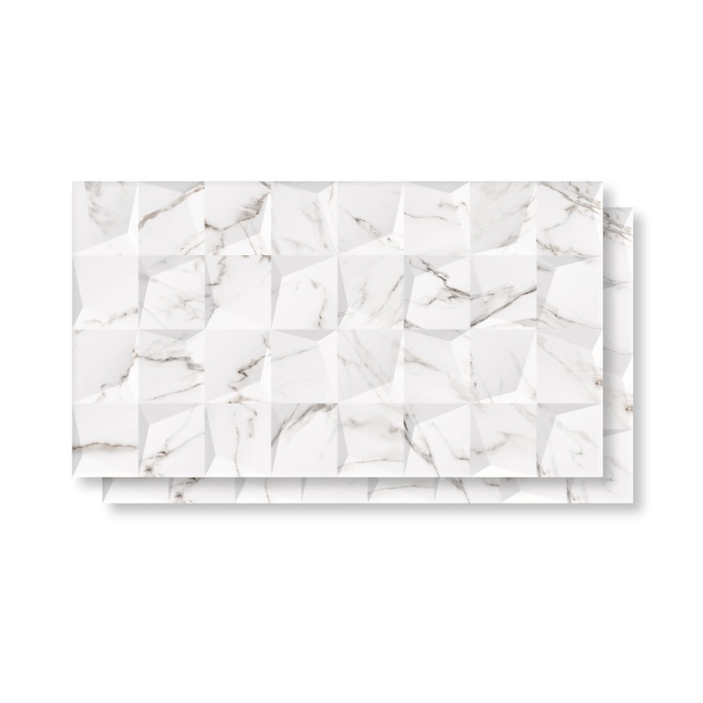 Revestimento Cerâmico Brilhante 33x59cm Caixa 2,30m² LEF Statuario - LF33508