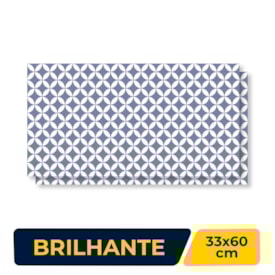 Revestimento Cerâmico Brilhante 33x60cm Caixa 2,34m² Embramaco Tokio Blue Retificado - 57505