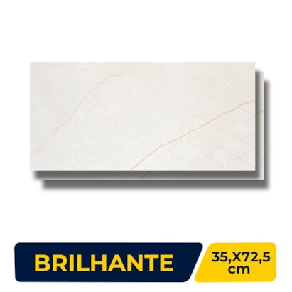 Revestimento Cerâmico Brilhante 35,5x72,5cm Caixa 1,80m² Viva Retificado - 7211