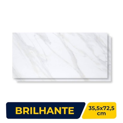 Revestimento Cerâmico Brilhante 35,5x72,5cm Caixa 2,31m² Viva 7203 Retificado