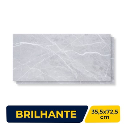 Revestimento Cerâmico Brilhante 35,5x72,5cm Caixa 2,31m² Viva 7209 Retificado