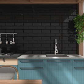 Revestimento Cerâmico Brilhante 39x75cm Caixa 2,06m² Incopisos York Preto Retificado - 339014