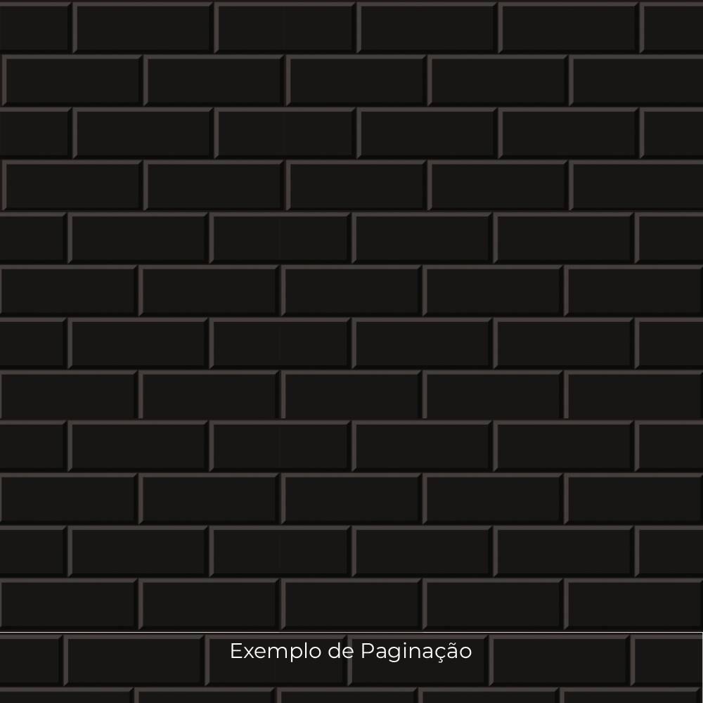 Revestimento Cerâmico Brilhante 39x75cm Caixa 2,06m² Incopisos York Preto Retificado - 339014