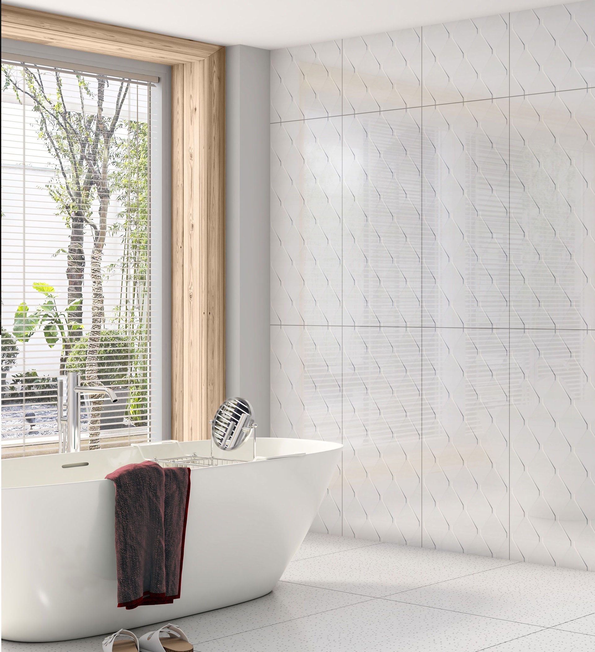 Revestimento Cerâmico Brilhante 45x90cm Caixa 1,22m² Lume Montblanc Plus Retificado