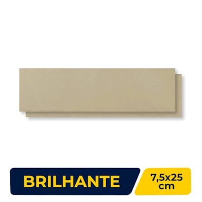 Revestimento Cerâmico Brilhante 7,5x25cm Caixa 1,01m² Ceral Color Nude - 108310365