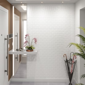 Revestimento Cerâmico Brilhante Incopisos 31x56cm Branco Retificado - 160137