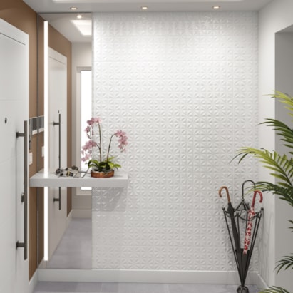 Revestimento Cerâmico Brilhante Incopisos 31x56cm Branco Retificado - 160137