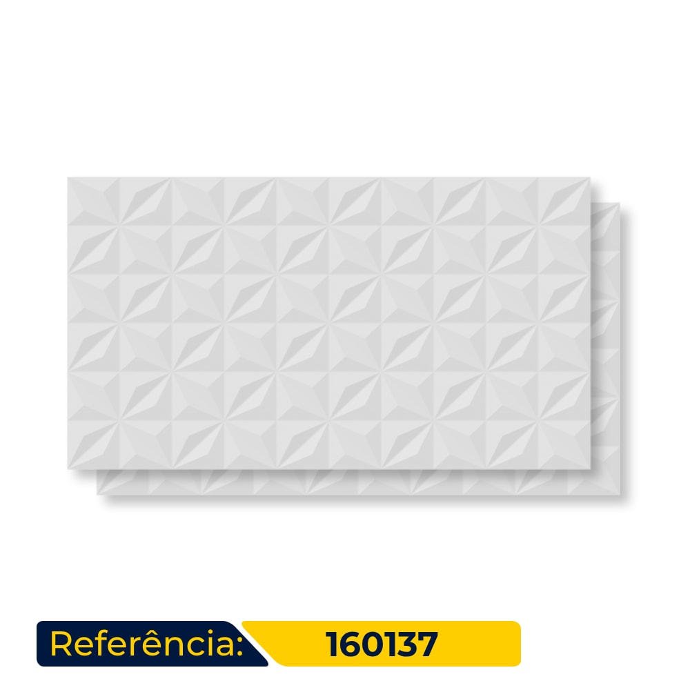 Revestimento Cerâmico Brilhante Incopisos 31x56cm Branco Retificado - 160137