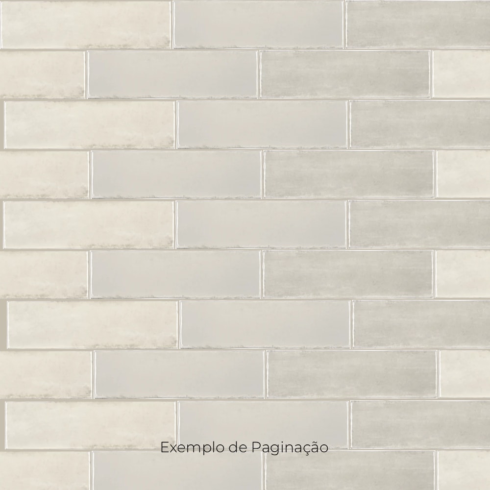 Revestimento Cerâmico Brilhante Portobello 6,5x23cm Artfact Off White Br Bold - 211591