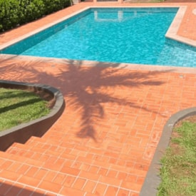 Revestimento Cerâmico Externo 11,5x24cm Caixa 1,10m² Nina Linea Scortese Rosso Liso - 124100009